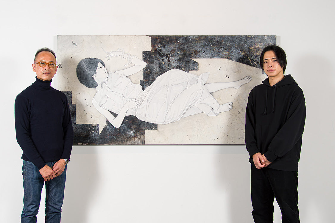 川島優 × 土方明司｜日本画の枠を越える墨の世界 | Whitestone Gallery