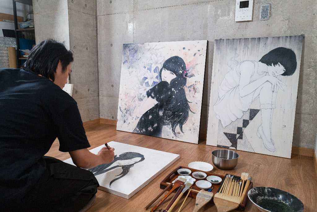 Inside Yu Kawashima's World of Painted Ink and Mineral Pigments