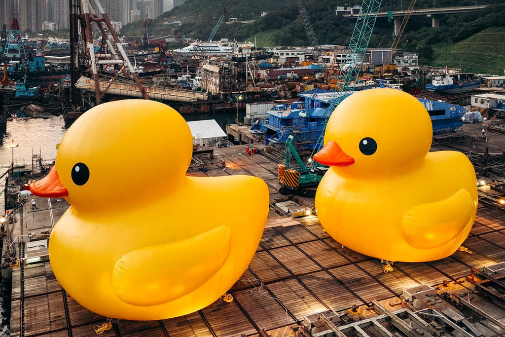 A Decade Later, The Giant Inflatable Rubber Duck Graces the City Once More