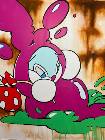 Time traveler, ARUTA SOUP, 2024Acrylic on canvas198.0 × 150.0 × 4.0 cm