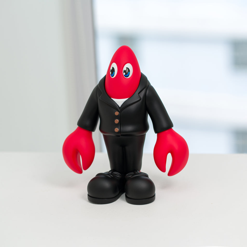 PHILIP COLBERT: Black Suit Lobster Matte (Goods), Whitestone Gallery, 2021Soft vinyl20.0 × 18.0 × 9.0 cm*You must be a registered member to make a purchase.*Limit one item per order.Estimated shipping time: Within 1 week of order.