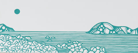 Kirihama Coast／Hyogo, AHHI CHOI, 2026Acrylic on canvas22.0 × 55.0 cm
