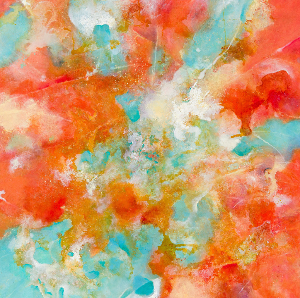 Melting Sun, AIO, 2025Oil on canvas72.7 × 72.7 cm