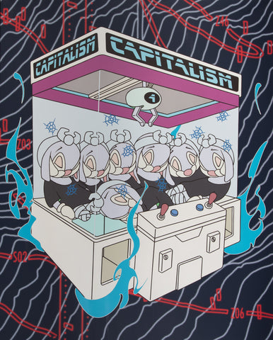 Capital Kids, ARUTA SOUP, 2022Mixed media on canvas218.0 × 173.0 × 4.0 cm