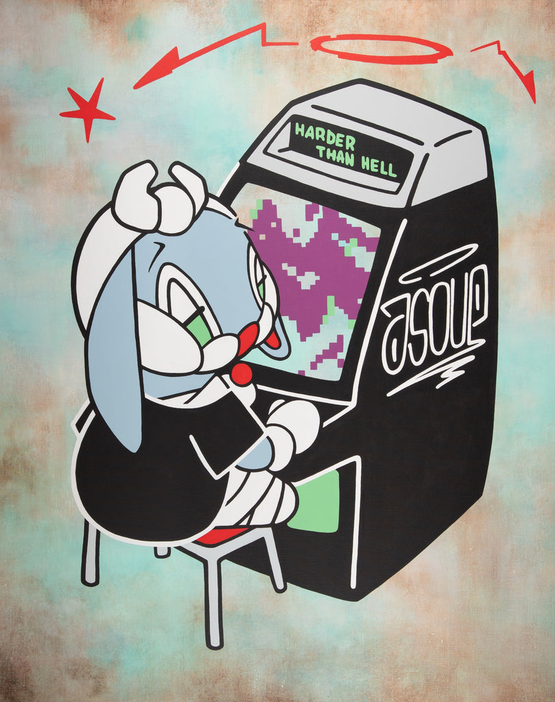 PlayBall, ARUTA SOUP, 2024Acrylic on canvas139.0 × 110.0 × 4.0 cm