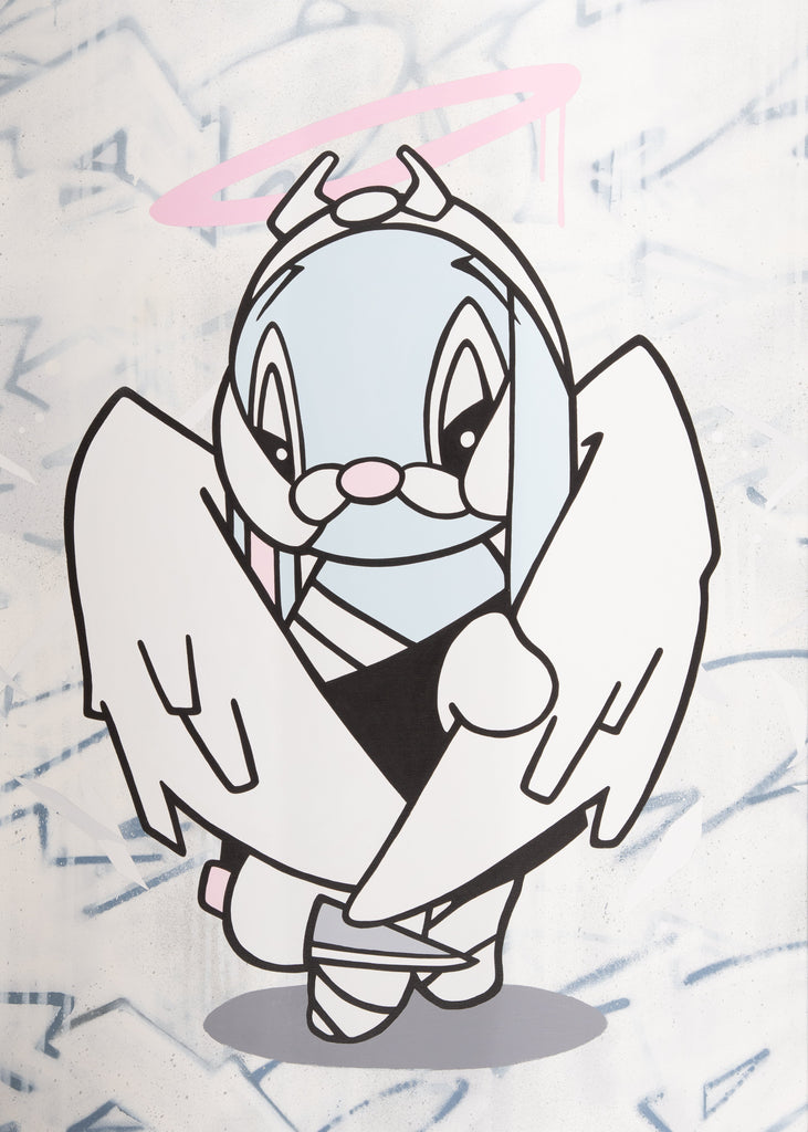 Angel Echoes, ARUTA SOUP, 2024Acrylic on canvas126.0 × 91.0 × 4.0 cm