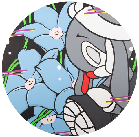 Ghost Hardware (BLUU), ARUTA SOUP, 2024Acrylic on canvas80.0φ cm