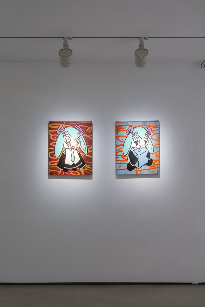 STYLE OF EASTSIDE, ARUTA SOUP, 2026Acrylic, Oil based aerosol, On canvas56.0 × 45.0 × 4.0 cm
