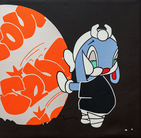 Tough Guy, ARUTA SOUP, 2024Acrylic on canvas78.0 × 78.0 × 4.0 cm