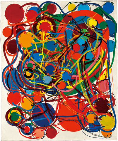 Work (TO1018), ATSUKO TANAKA, 1970Synthetic polymer paint on canvas, Framed, Registration Certificate for work by Tanaka Atsuko72.5 × 60.4 cm