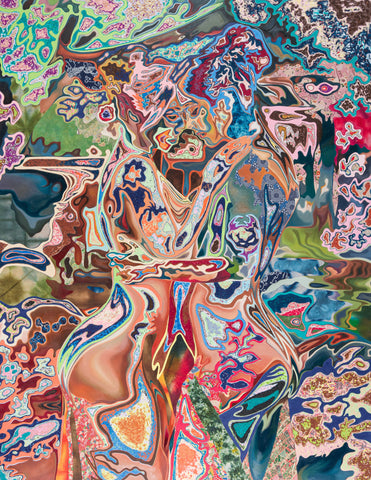 Our Secret Eden, AZUKI FURUYA, 2025Oil, Acrylic and mixed media on board145.5 × 112.0 cm