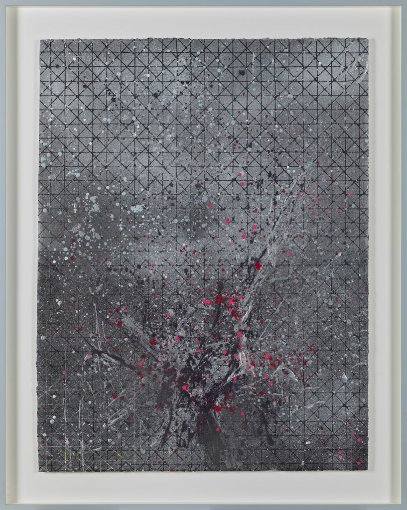 Silver Gleam, PEI BAO, 2024Mixed Media on Paper, Handmade Paper, Tempera, Intaglio Ink, Oil Painting with Museum-grade double-sided non-reflective glass120.0 × 90.0 cm