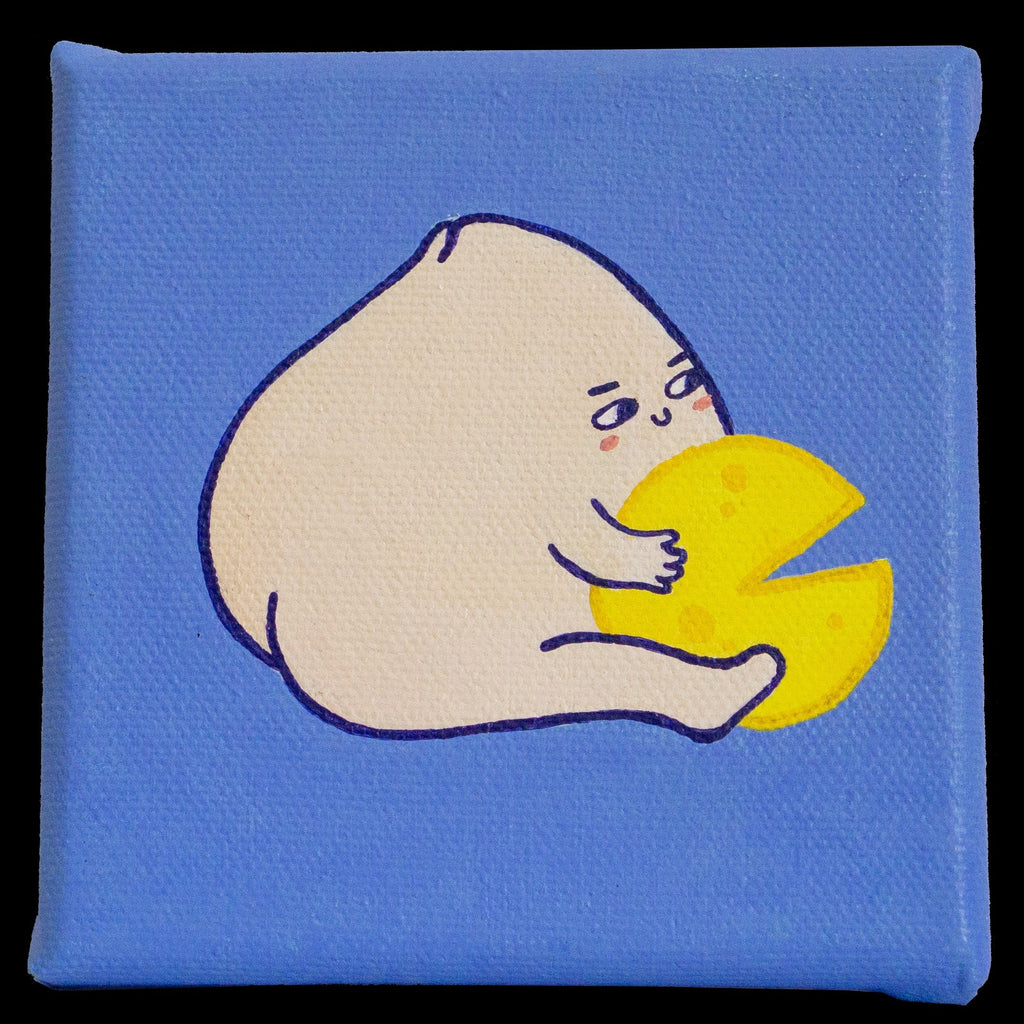 CHEESE, BRENDA TAN, 2025Acrylic on canvas10.0 × 10.0 cm