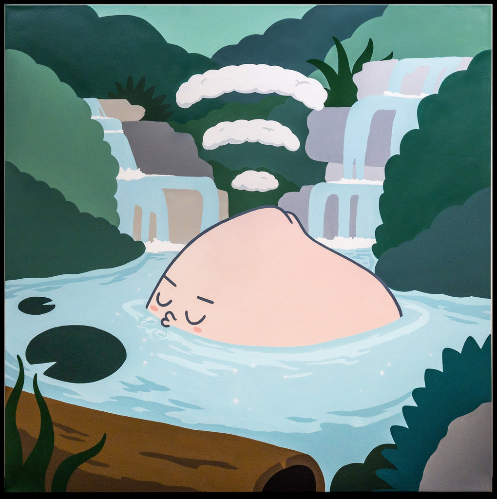 I am here, BRENDA TAN, 2022Acrylic on canvas120.0 × 120.0 cm