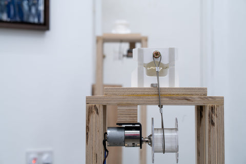 Chitter-Chatter 6, CHEN SAI Hua Kuan, 2024Dental Casts and Wood64.5 x 24.0 x 21.0 cm