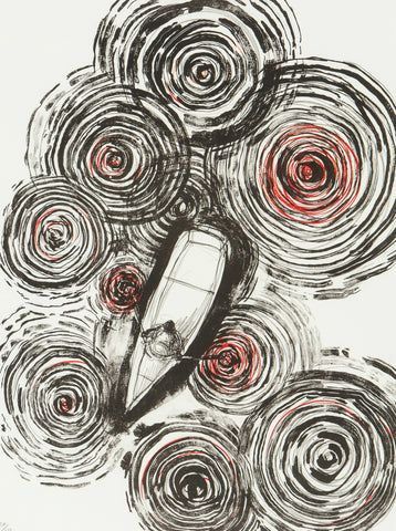 Sailing in the Sky, CHIHARU SHIOTA, 2020Lithograph on paper79.3 × 59.5 cmEdition:34/50