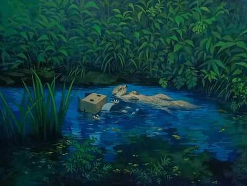 What a Wonderful World, C.K. Koh, 2024Oil on Linen122.0 × 91.0 cm