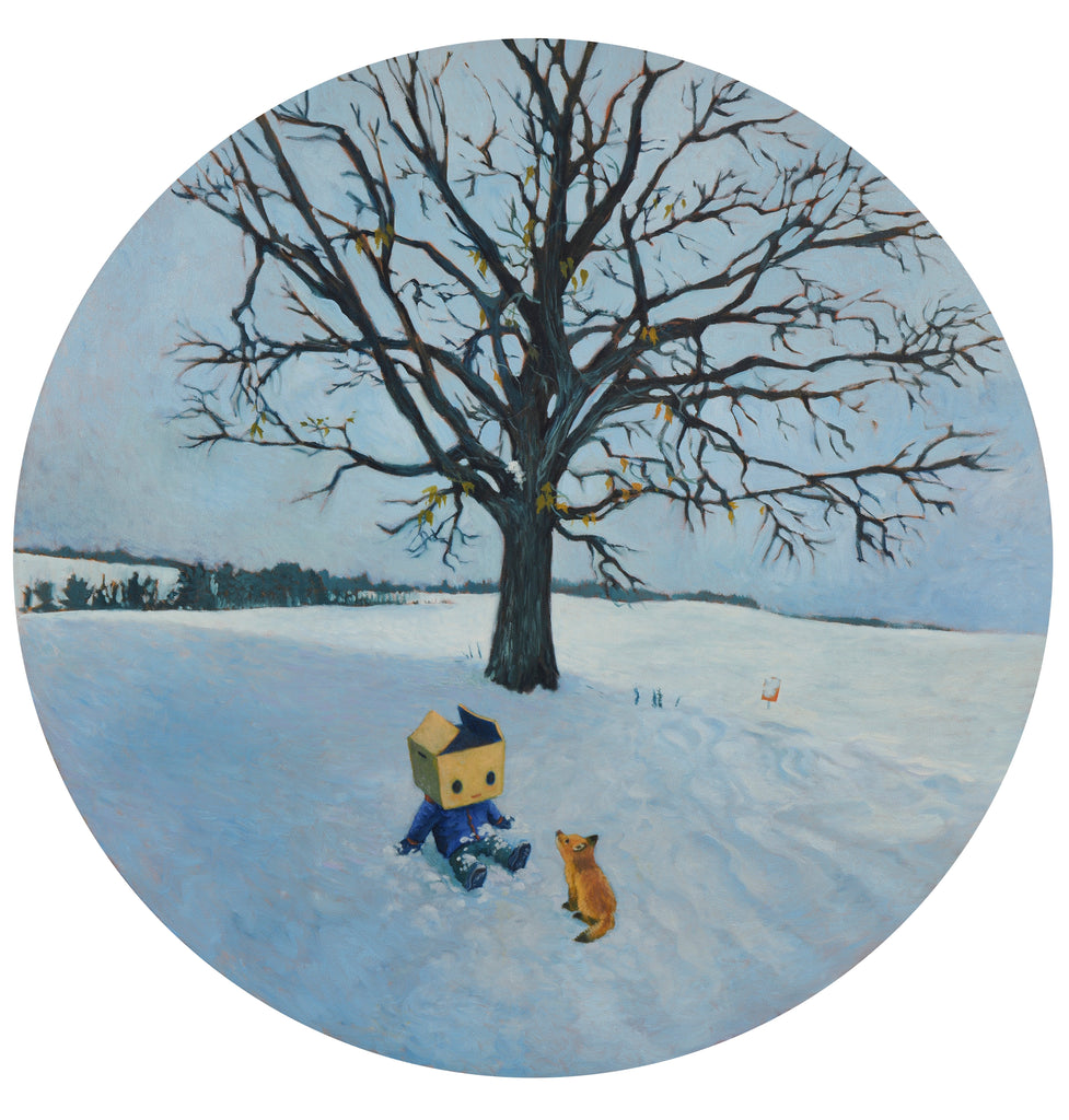 Wanna Play?, C.K. Koh, 2025Oil on LinenΦ90 cm