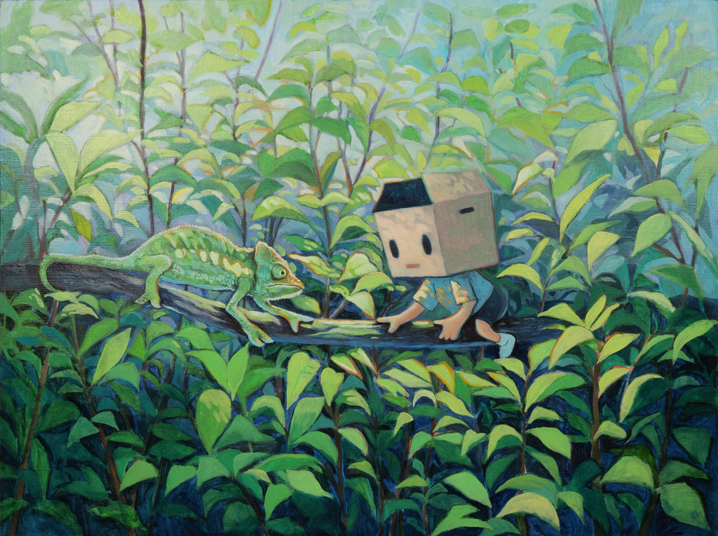 Encounter, C.K. Koh, 2024Oil on linen76.0 × 101.0 cm