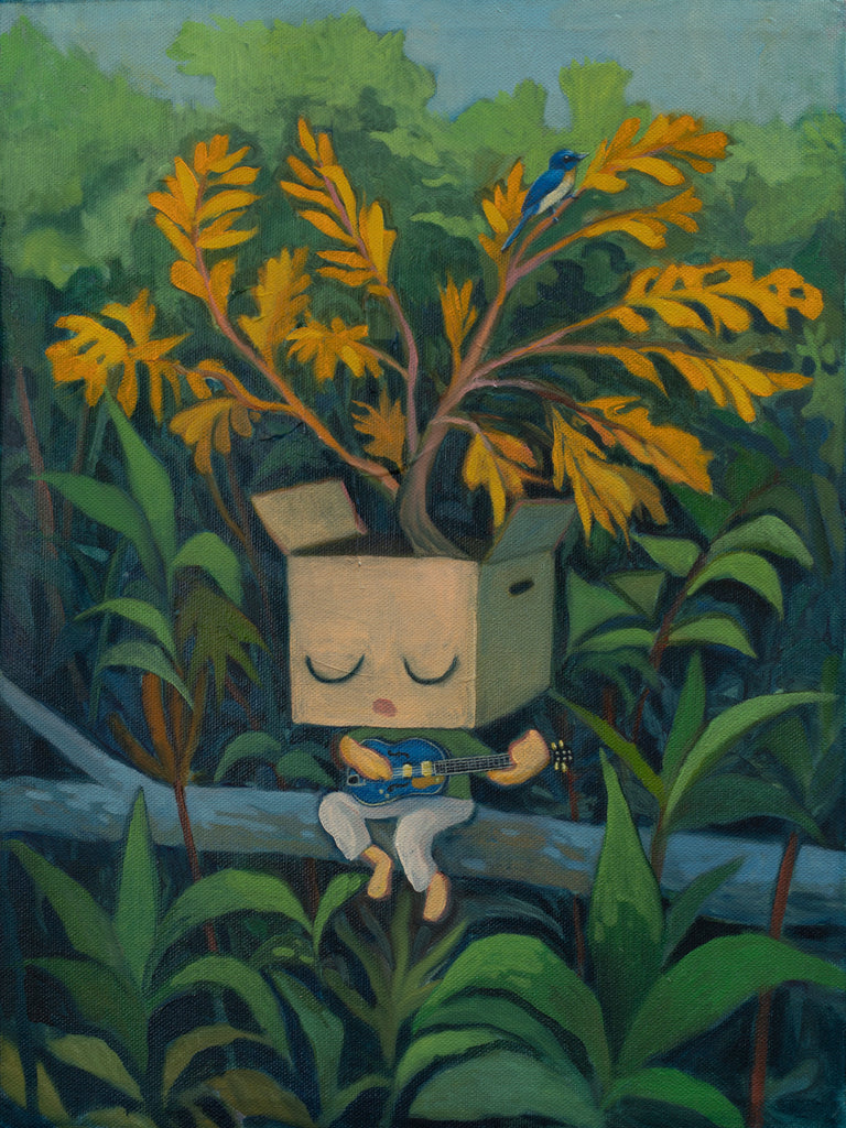 Lonely Tree, Lonely Bird, C.K. Koh, 2024Oil on linen61.0 × 45.5 cm