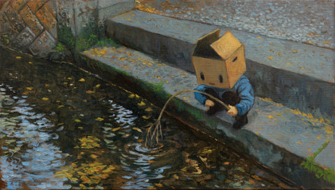 Tracing the Echo, C.K. Koh, 2026Oil on linen30.5 × 53.5 cm
