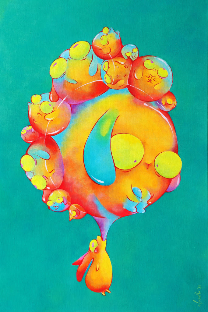 Exhale: On Skip, CLASUTTA, 2025Oil on Canvas60.0 × 40.0 × 5.0 cm