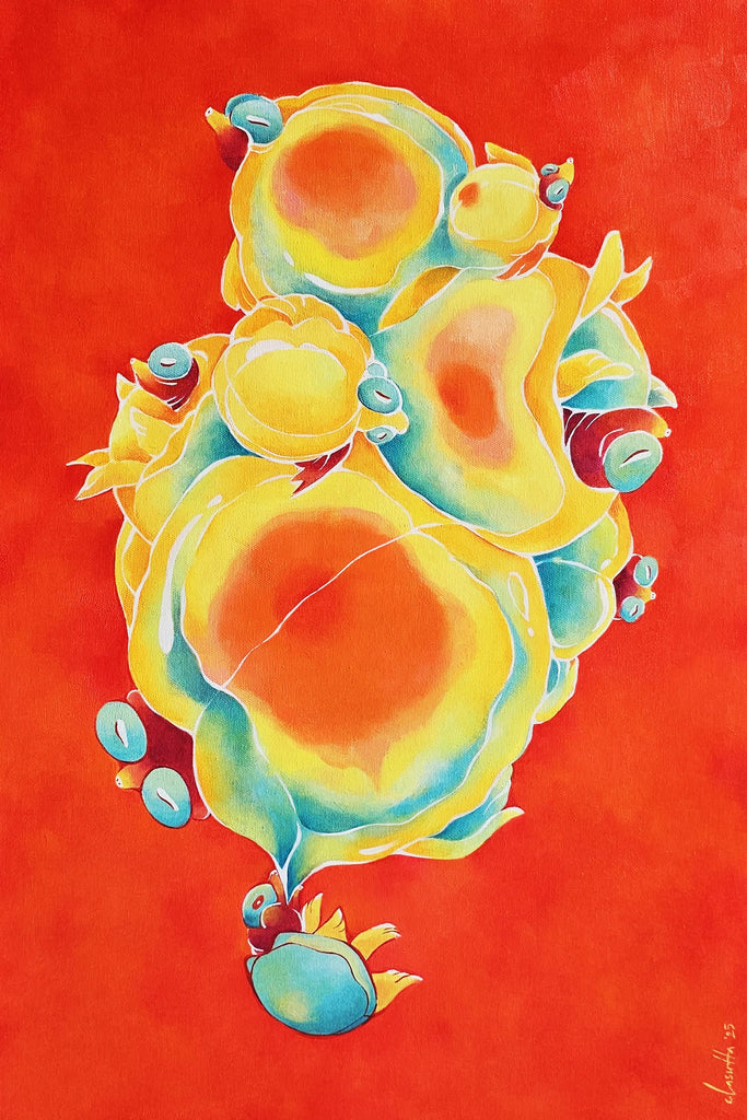 Exhale: On Shuffle, CLASUTTA, 2025Oil on Canvas60.0 × 40.0 × 5.0 cm