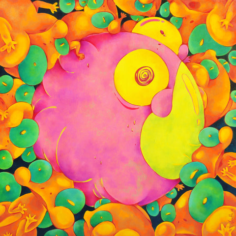 Psst.. Beware of Implode!, CLASUTTA, 2025Oil on Canvas80.0 × 55.0 × 5.0 cm