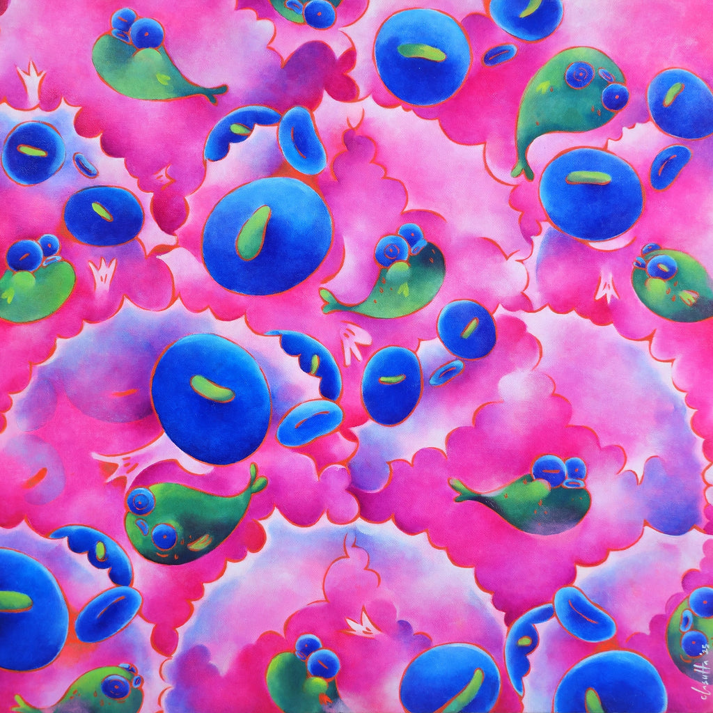 Fluff in Disguise, CLASUTTA, 2025Oil on Canvas55.0 × 55.0 × 5.0 cm