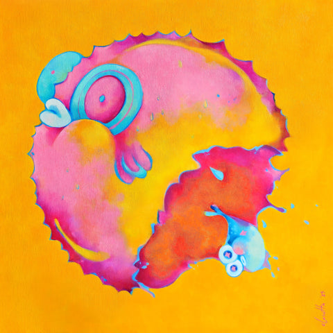 One Pop, More to Draw!, CLASUTTA, 2025Oil on Canvas40.0 × 40.0 × 5.0 cm