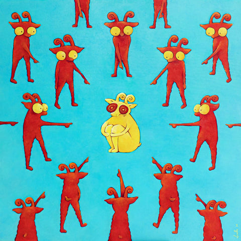 The Choosen One, CLASUTTA, 2025Oil on canvas80.0 × 80.0 × 5.0 cm