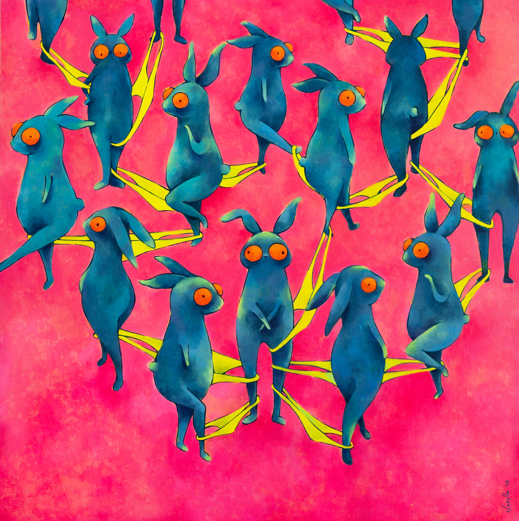 Rendezvous, CLASUTTA, 2025Oil on canvas70.0 × 70.0 × 5.0 cm