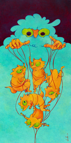 Thread of Fate II, CLASUTTA, 2026Oil on canvas60.0 × 30.0 × 5.0 cm