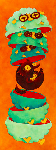 The Secret of Secrets, CLASUTTA, 2025Oil on canvas160.0 × 80.0 × 5.0 cm