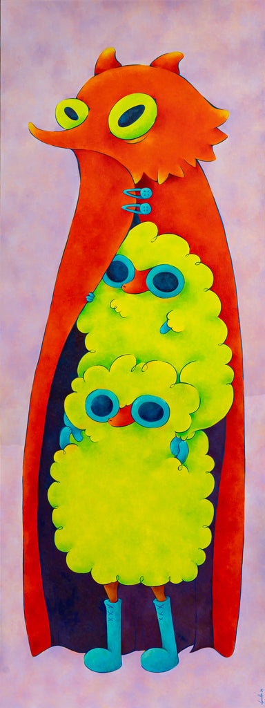 Power Couple, CLASUTTA, 2025Oil on canvas160.0 × 80.0 × 5.0 cm