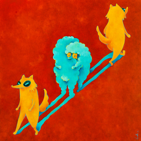 I Care, On Weekends, CLASUTTA, 2025Oil on canvas60.0 × 60.0 × 5.0 cm