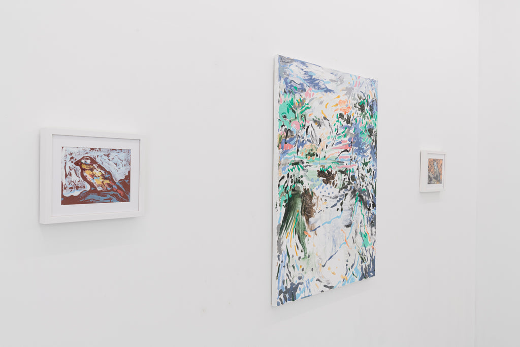 Oiseau laiss pour trace (n°107 22), CLÉMENT DENIS, 2021Acrylic on paper15.0 × 20.0 cm