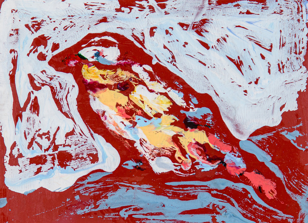 Oiseau laiss pour trace (n°107 22), CLÉMENT DENIS, 2021Acrylic on paper15.0 × 20.0 cm