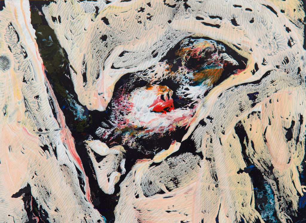 Oiseau laiss pour trace (n°134 22), CLÉMENT DENIS, 2021Acrylic on paper15.0 × 20.0 cm