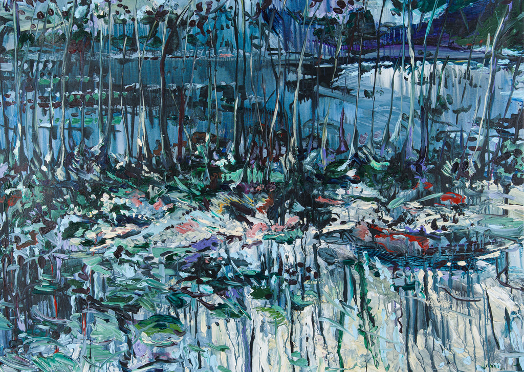 Mud, Ombres d'eau, CLÉMENT DENIS, 2021Acrylic on canvas100.0 × 140.0 cm