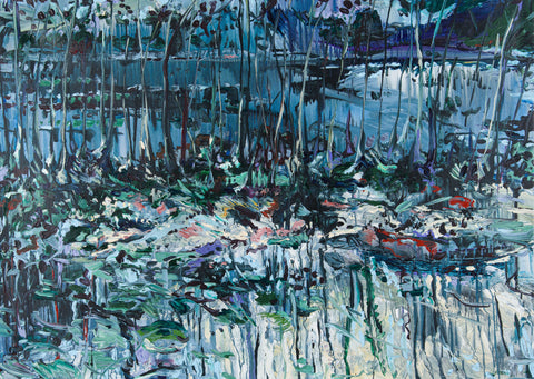 Mud, Ombres d'eau, CLÉMENT DENIS, 2021Acrylic on canvas100.0 × 140.0 cm