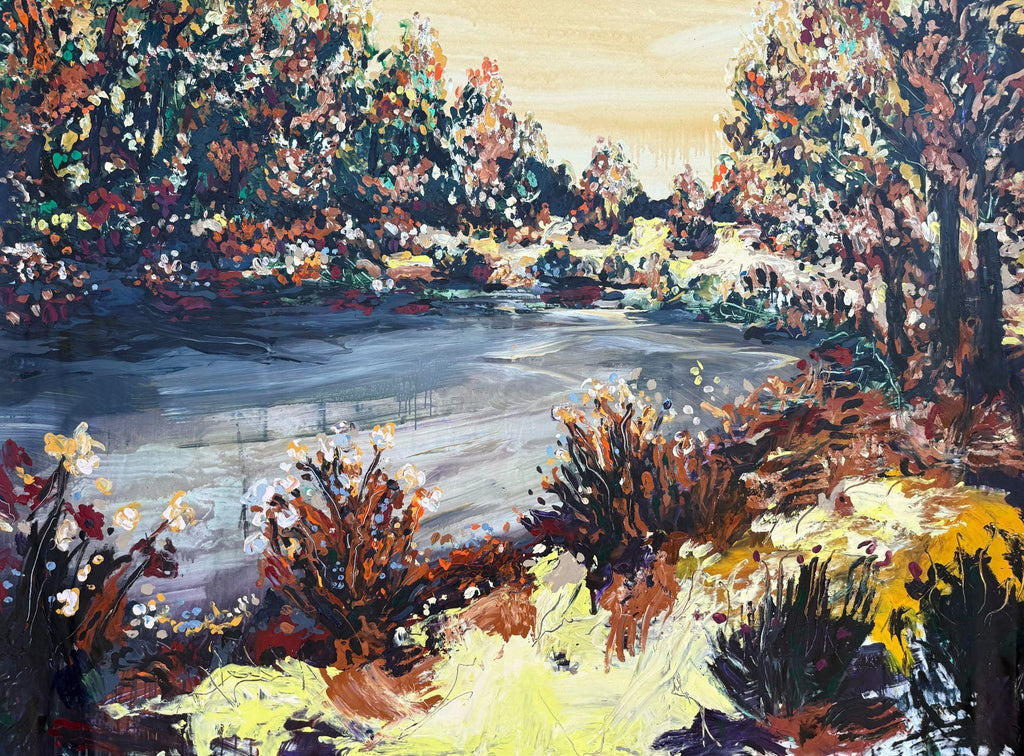 Automne vers Angers, CLÉMENT DENIS, 2015Acrylic on canvas145.0 × 200.0 cm