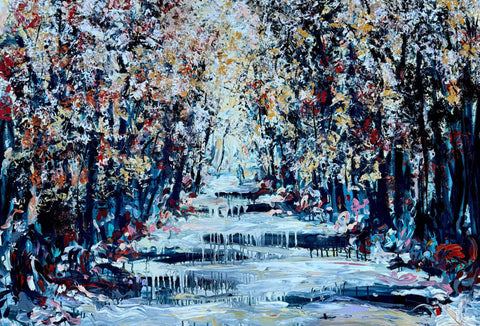 Forest, CLÉMENT DENIS, 2016Acrylic on canvas100.0 × 150.0 cm