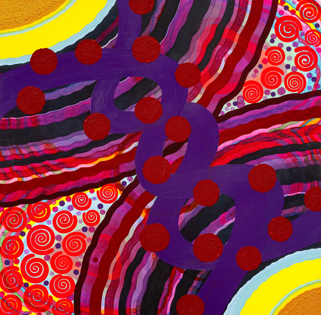 M-Theory75, DAI YING, 2025Mixmedia on Chinese xuan paper90.0 × 90.0 cm