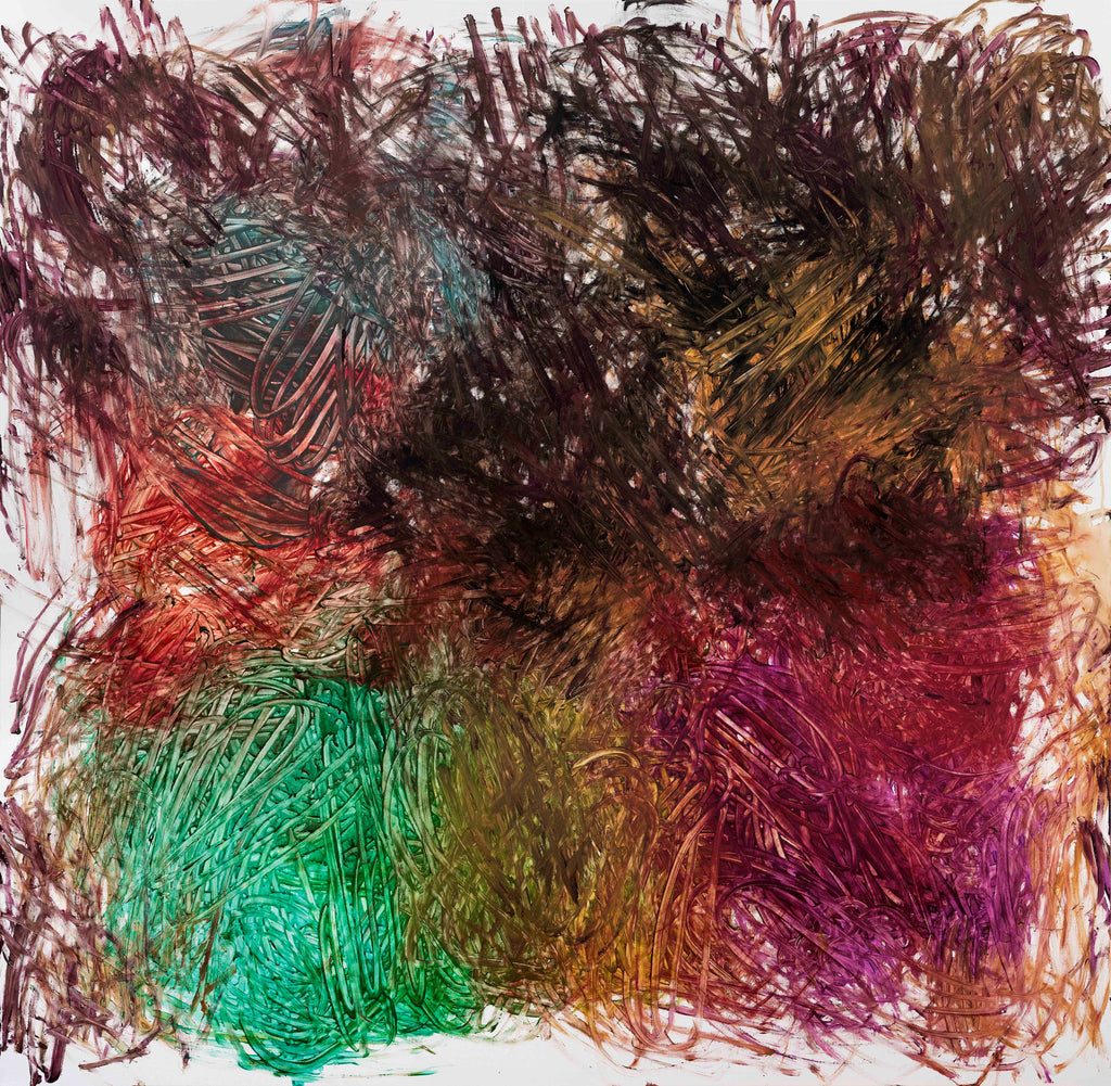 Facing Gaia 06, DAI YING, 2026Hematite, Yellow ochre, Cinnabar, Manganese oxide, Acrylic, Canvas200.0 × 200.0 cm