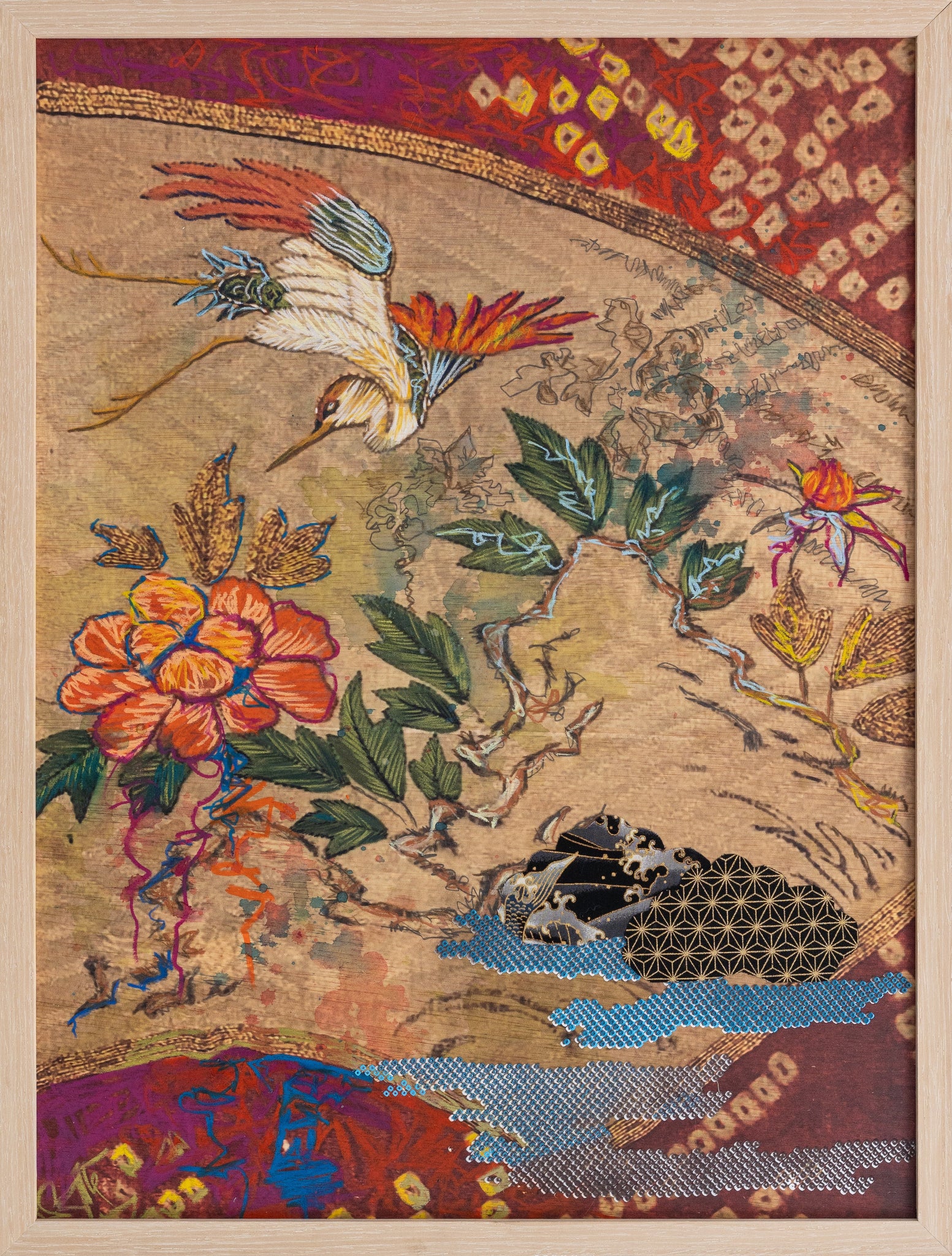 Kimono Gardens #9 (Crane)