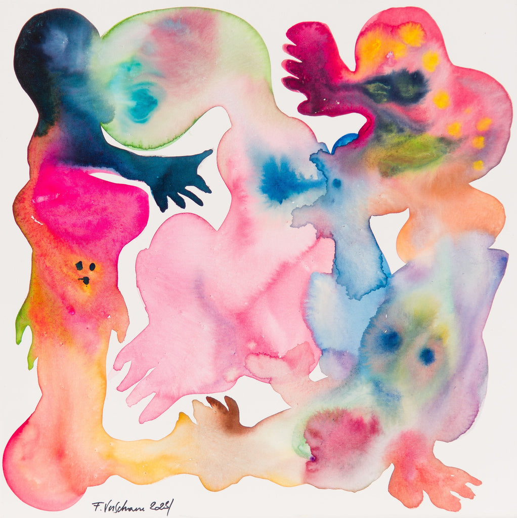 FISH O FISH, FABIEN VERSCHAERE, 2023Watercolor on canvas50.0 × 50.0 cm