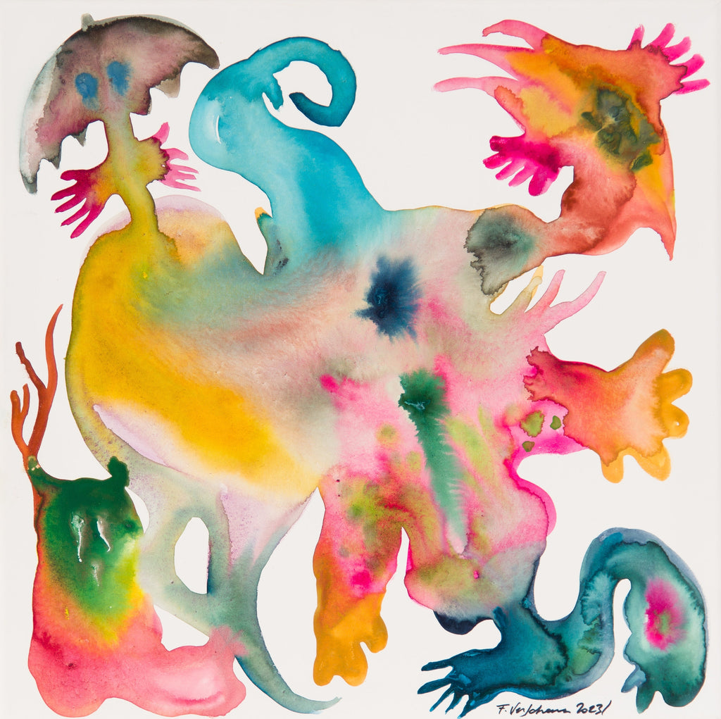 BIG CHIEF, FABIEN VERSCHAERE, 2023Watercolor on canvas50.0 × 50.0 cm