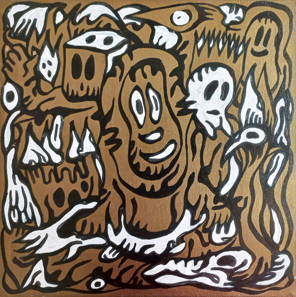 African Faith, FABIEN VERSCHAERE, 2022Acrylic on canvas30.0 × 30.0 cm