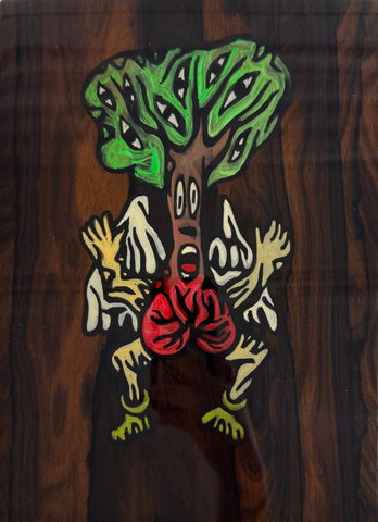 Brain, FABIEN VERSCHAERE, 2019Water color on Korean paper and wood29.0 × 21.0 cm